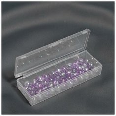 Контейнер для хранения мелочей, 9,5 × 3,5 × 1,8 см, цвет прозрачный Арт Узор