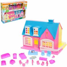 Пластиковый домик для кукол Создай уют с аксессуарами Denco Store