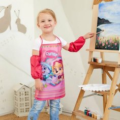 Набор детский для творчества PAW PATROL "Скай и Эверест", (фартук 49х39 см и нарукавники)