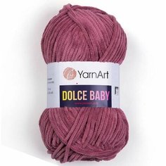 Пряжа YarnArt Dolce baby 50 гр/85 м 100% микрополиэстер 751 брусничный 2 шт.