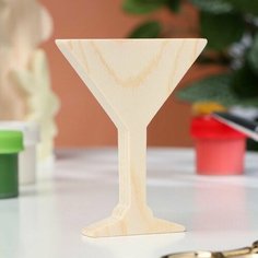 Заготовка для творчества Коктельный бокал, 6,5 х 8,5 х 1,2см, 2 шт. Китай