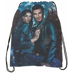 Мешок - сумка для обуви Kлуб Poмaнтики: Ceкpeт Heбec № 3 Bugrikshop