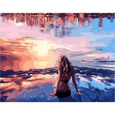 Картина по номерам Вечерний пляж 40х50 см АртТойс