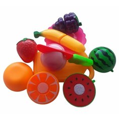 Игровой набор "Режем овощи и фрукты" на липучках 9 предметов Нет бренда