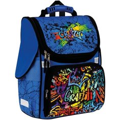 Ранец для мальчика OfficeSpace ортопедический, "ArtSpace Junior", Graffiti, 37х28х21 анатомическая спинка (Uni_17770)