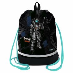 Мешок для обуви Berlingo "Robotics Gaming", 1 отделение, 400х480 мм, расширяющееся дно, светоотражающий, карман (MS1097)