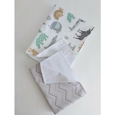 Непромокаемая многоразовая пеленка комплект 2 шт Нет бренда