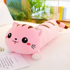 Мягкая Игрушка Кот-Подушка Розовый 85 см Милое Лицо Yuma Toys