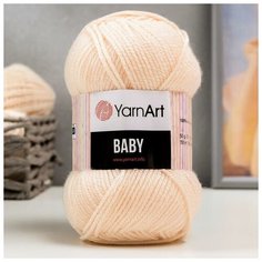 Пряжа "Baby" 100% акрил 150м/50гр (854 телесный)./В упаковке шт: 5 Yarn Art