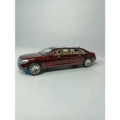 Коллекционная машинка игрушка металлическая Mercedes Maybach S650 коллекционная металлическая игрушка масштаб 1:24 бордовый Alexstore