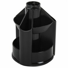 Подставка для канцелярских принадлежностей Brauberg Mini, 10 отделений, черная (ОР70), 10шт.