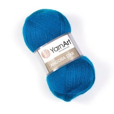 Пряжа YarnArt Angora Star (Ярнарт Ангора Стар) Нитки для вязания, 100г, 500м, 20% шерсть 80% акрил, цвет 545 петрольный, 2 шт.