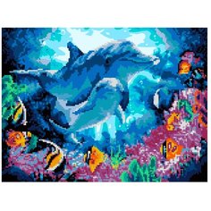Набор для творчества Алмазная мозаика Коралловый риф 30*40 см частичное заполнение Ам-031 LORI