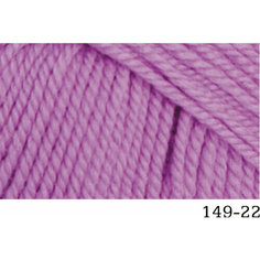 Пряжа Rozetti FIRST CLASS. 50% Мериносовая шерсть, 50% Микрофибра, 50гр/115м, (149-22 Розово-Сиреневый) 1 упаковка (10 мотков)