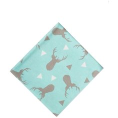 Пеленка Mbaby "Олени", трикотажная 90x90 см