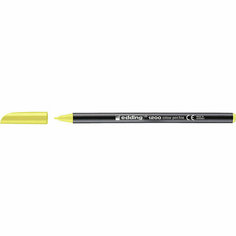 Фломастер цветной edding 1200, для бумаги и картона, круглый наконечник, 1 мм Неон желтый