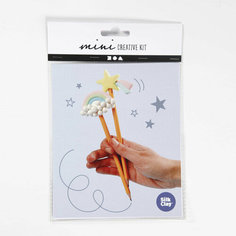 Набор для лепки из мягкой глины CREOTIME 977221 Сделай сам. Украшение для карандашей