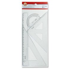 Набор геометрический большой Koh-I-Noor, прозрачный