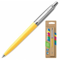 Ручка шариковая PARKER "Jotter Orig Yellow", корпус желтый, нержавеющая сталь, блистер, синяя, 2076056