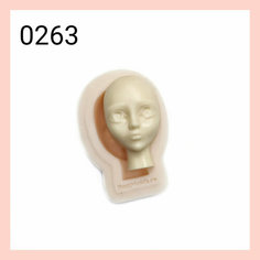 Молд силиконовый "Лицо для изготовления куклы Илона" маленький Best Molds