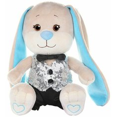 Jack&Lin / Игрушка мягкая Jack&Lin Зайчик в Серебряной Жилетке и Черных Брючках 20см 3 шт