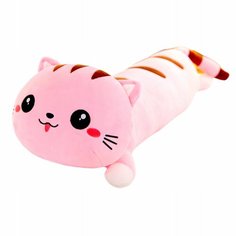 Мягкая игрушка Кот Батон , игрушка-подушка длинный кот, лежачий кот батон 60 см M Avr