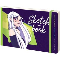 Скетчбук - альбом для рисования 80л, А5 "Street style", твердая обложка, карман, доп. листы крафт, 100г/м2 - 2 шт. Greenwich Line