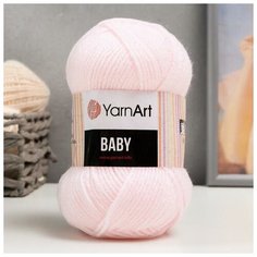 Пряжа "Baby" 100% акрил 150м/50гр (853 нежно розовый), 1шт Yarn Art