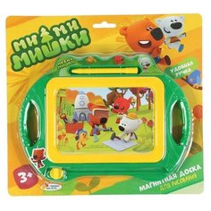 Доска для рисования «Ми-Ми-Мишки» магнитная, 20х15 см, чёрно-белое поле Играем вместе