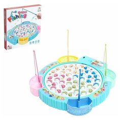 Рыбалка «Большая рыбалка» 45 рыбок, 4 удочки, микс Noname