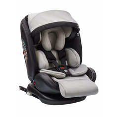 Автокресло Jovola I-Travel Isofix растущее, 0-36 кг, гр. 0,1,2,3, черный, св. серый
