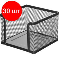Комплект 30 штук, Подставка-стакан Attache для блок-кубиков черный LD01-499-1