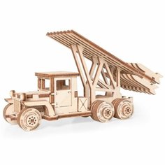 Деревянный конструктор Грузовичок ЛТ-РУ / сборная модель для развития ребенка / подарок для мальчика и детей Lemmo
