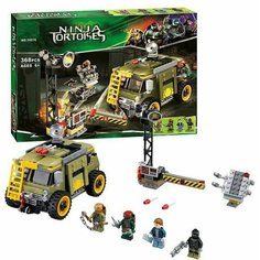 Конструктор 10276 Черепашки Ниндзя Ninja Turtle Освобождение фургона черепашек, 368 дет. Panawealth Inter Holdings