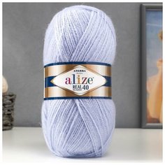 Пряжа "Angora real 40" 60% акрил, 40% шерсть 480м/100гр (51), 1шт Alize