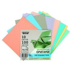 Бумага цветная для оригами и аппликаций 14 х 14 см Kris