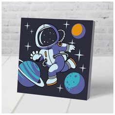 Картина по номерам "Полёт в космос" 15х15 см Pro Market