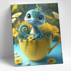 Картина по номерам MOLLY KH1159 Милый дракоша 15х20 см