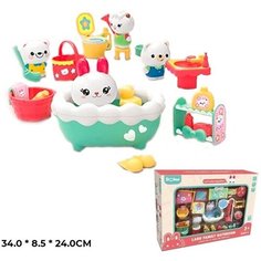 Игровой набор КНР Ванная комната с питомцами, в коробке (0458680YS)