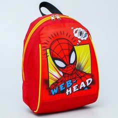 MARVEL Рюкзак "Человек Паук", 20*13*26, отд на молнии, красный