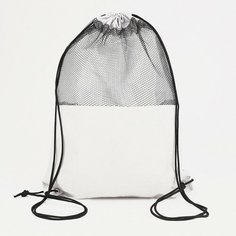 Мешок для обуви на шнурке, цвет светло-серый Нет бренда