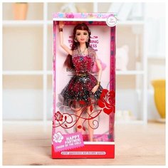 Кукла-модель шарнирная «Алла» в платье, микс 1 Toy