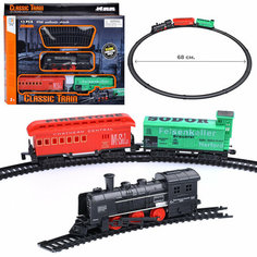 Железная дорога TL20 "Товарняк" на батарейках, в коробке Oubaoloon