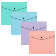 Папка-конверт на кнопке Berlingo "Instinct" А5+, 200мкм, ассорти, 20 штук, 352642