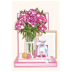 Алмазная мозаика на подрамнике с полным заполнением Прекрасные цветы, 20х30 см Школа талантов