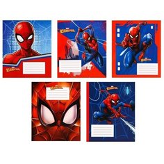 Тетрадь 12 листов в клетку "Супергерой. Человек-паук", микс Marvel