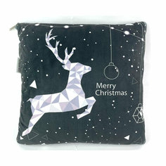 Подушка-одеяло, С Рождеством (Плед 40*40 / Открытый 105*145) GPS