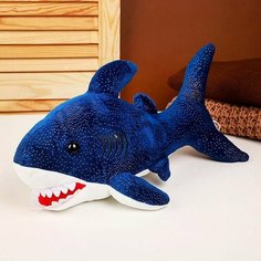 Мягкая игрушка Акула, 40 см, цвет синий Китай