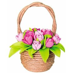 Набор для творчества "Тюльпаны в корзинке" Нет бренда