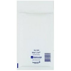 Крафт-конверт с воздушно-пузырьковой плёнкой Mail Lite, 12х21 см, White Calligrata